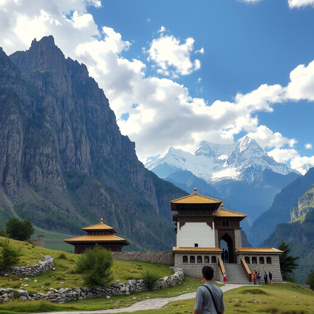 Beautiful landscape of Kyrgyzstan showcasing mountains and traditional architecture representing the cultural backdrop of Baityshum's mission