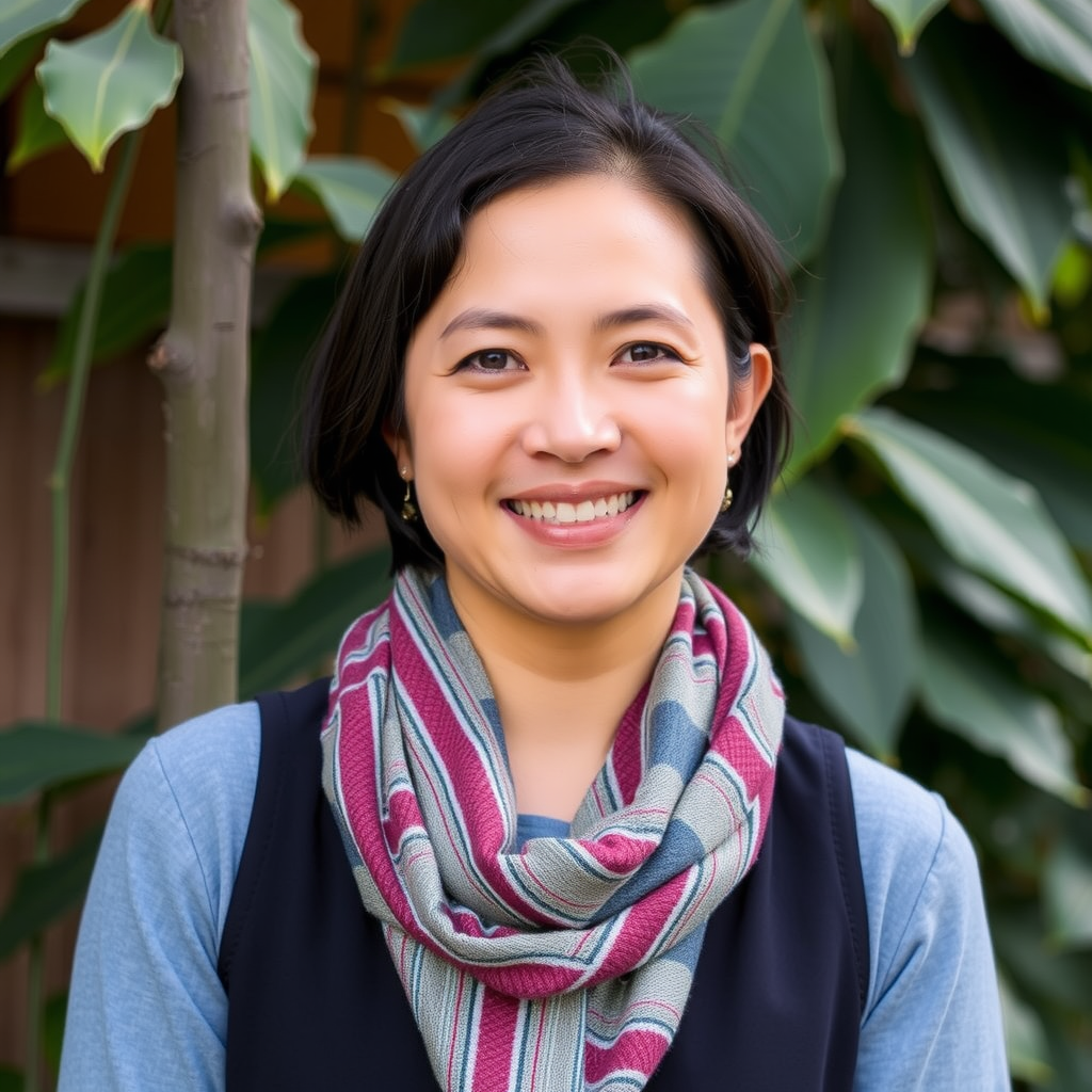 Professional headshot of Baityshum community manager connecting artists and audiences